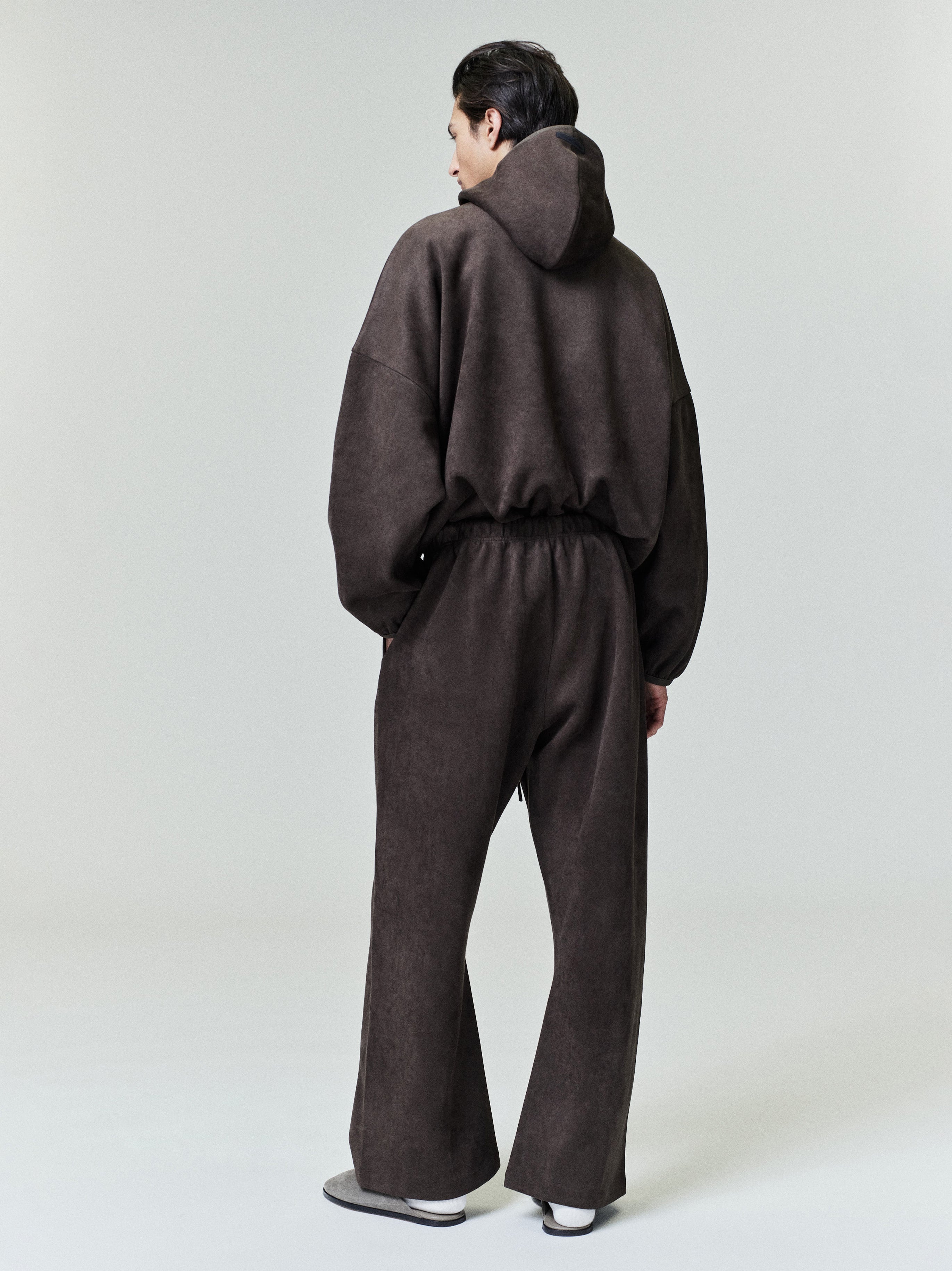 Suede Fleece Flare Pant