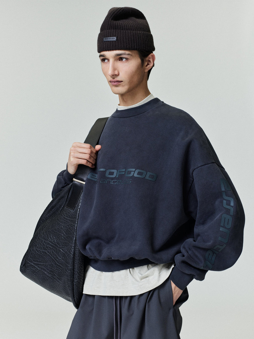 Los Angeles Heavy Fleece Cropped Sweatshirt