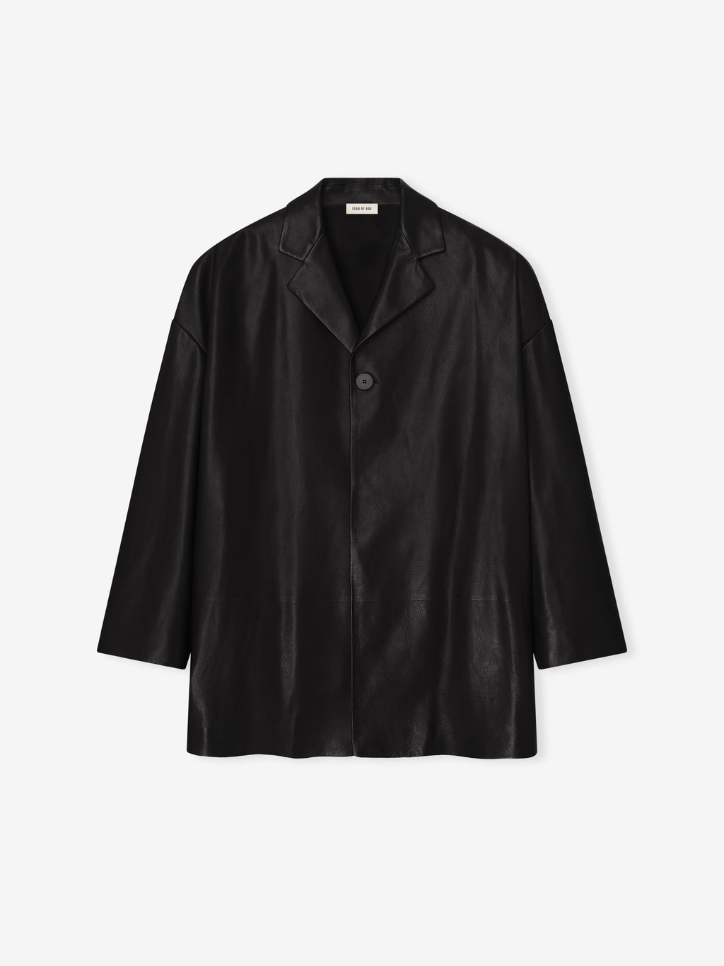 Leather Relaxed Blazer